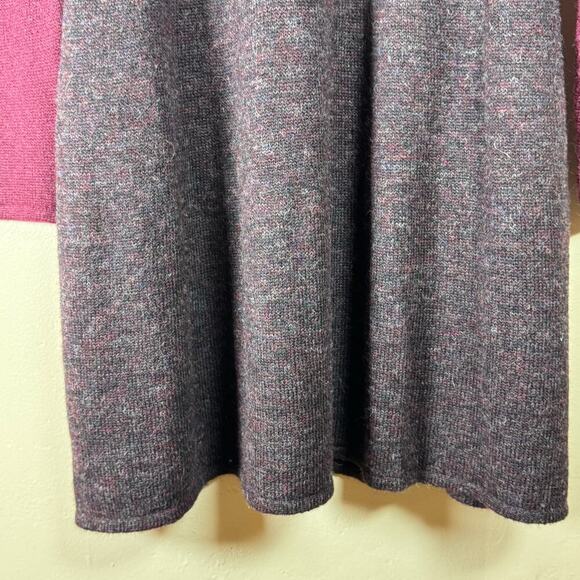 Peruvian Connection Alpaca Blend A Line Sweater Dress  Size Medium Burgundy - Picture 4 of 10